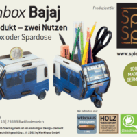 Twinbox "Bajaj" - Spardose und Stiftehalter in Einem! – Bild 13