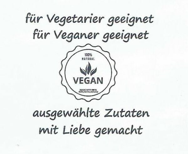 … auch Vegetarier und Veganer kommen mit dieser Leckerei auf Ihre Kosten!!