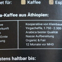 Bio, Fair und aus Äthiopien – das ist uns besonders wichtig – dieser Arabica kommt aus einer Kooperative von Kleinbauern.