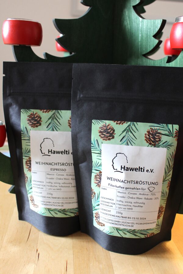 Kaffee mit Weihnachtsröstung - Special Edition "Hawelti e.V."