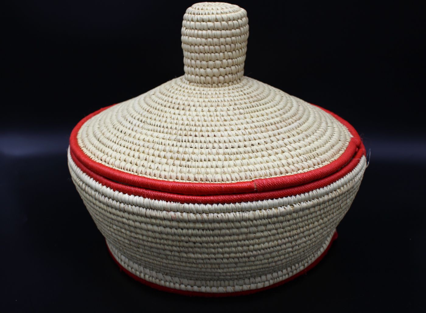 Mesob mit Deckel - Einfarbig