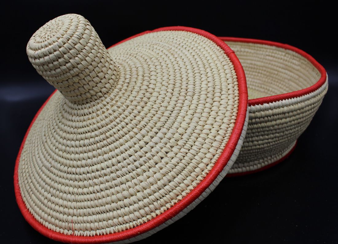 Mesob mit Deckel - Einfarbig – Bild 2