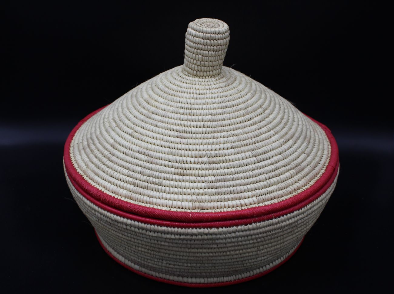 Mesob mit Deckel - Einfarbig