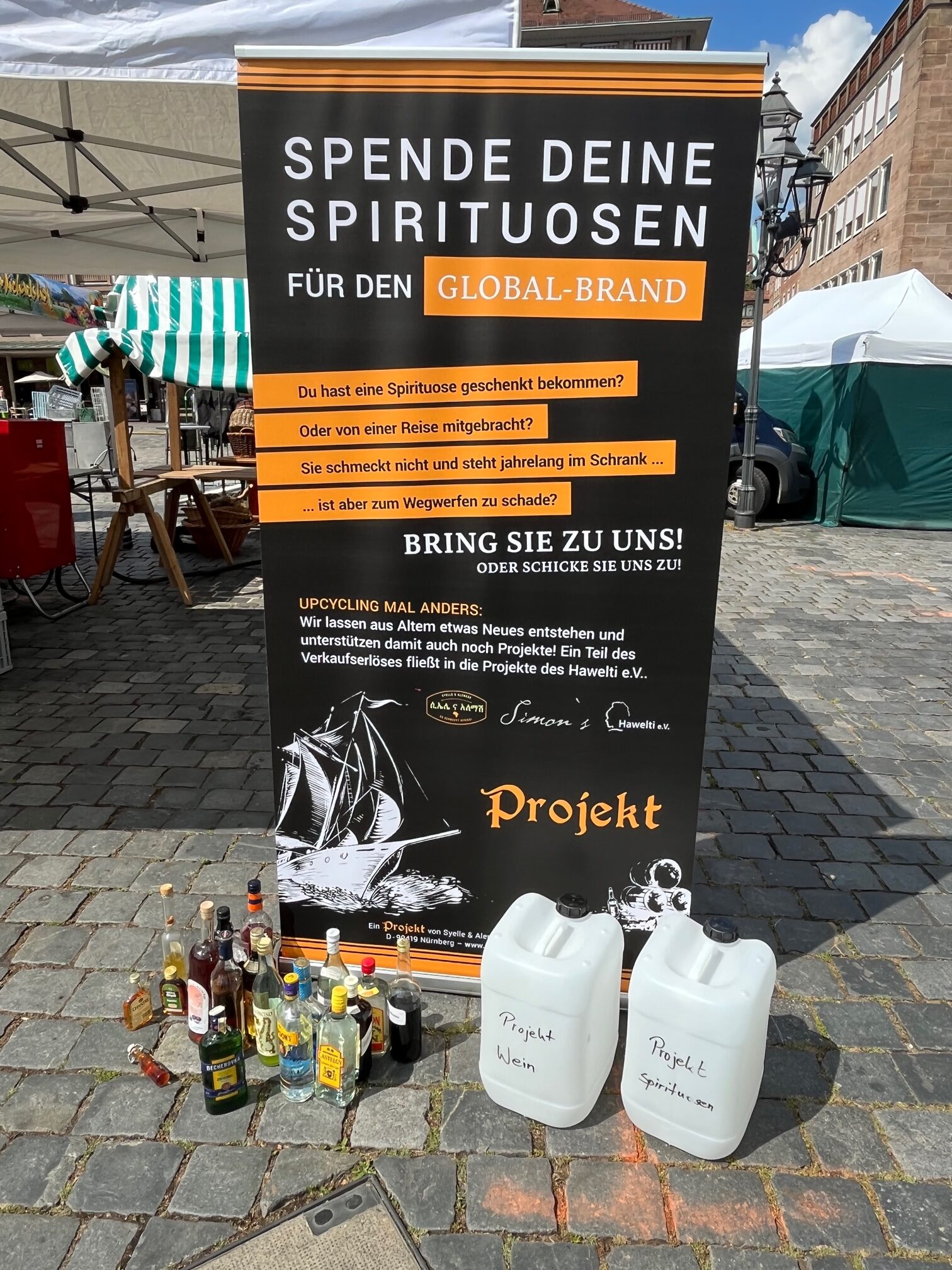 Wir sind zusammen mit dem Hawelti e.V. Teil von Bioerleben in Nürnberg auf dem Hauptmarkt