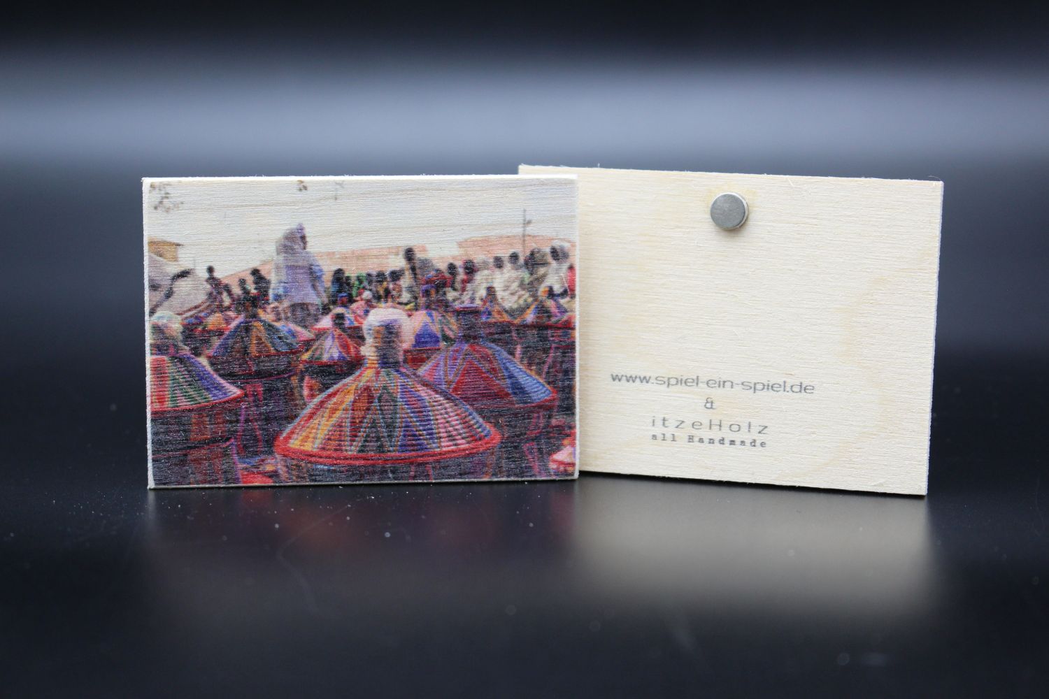 Holzmagnet "Aksum" - Markttag – Bild 2