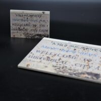 Holzmagnet "Aksum" - Ortsschild – Bild 3