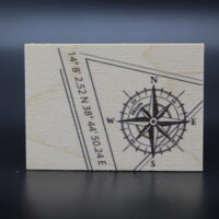 Holzmagnet "Aksum" - Koordninaten