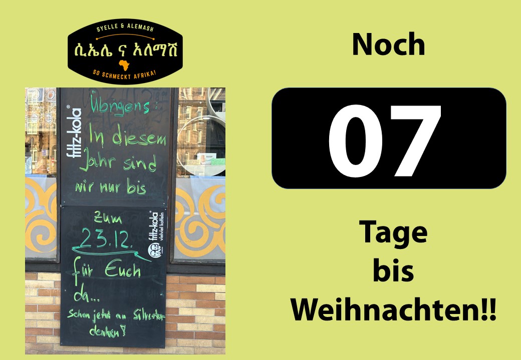 Noch eine Woche – dann ist Schluss…