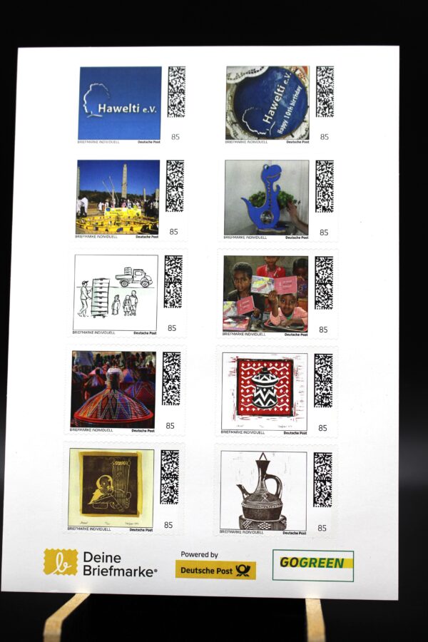 Sonderbriefmarken „10 Jahre Hawelti e.V. – eine Zeitreise“
