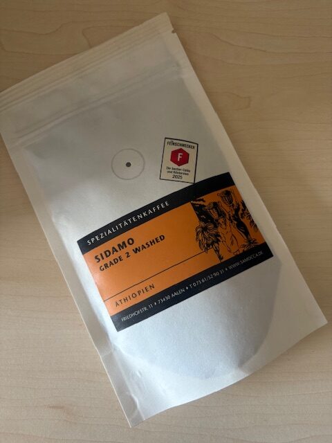 Ja, wir haben den Kaffee von Sidamo von Samocca von/aus Ahlen!!