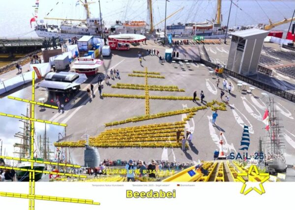 Limitierte Beedabei XL-Foto-Edition "Sail 2025 - Segel setzen" Bremerhaven - handsigniert
